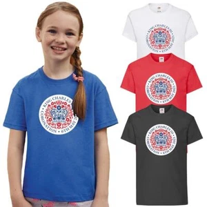 Camiseta Coronación Rey Carlos Niños Camiseta Manga Corta Regalo Niños Recuerdo - Imagen 1 de 5