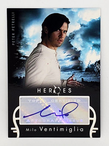 2008 Topps Heroes Season 1 Autograph Card Milo Ventimiglia as Peter Petrelli