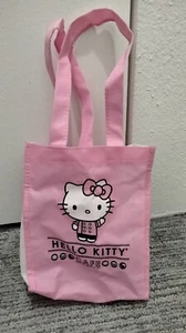 Hello Kitty Cafe Pink Tote Bag 10" 2017 Sanrio Cafe Exclusive - Picture 1 of 4