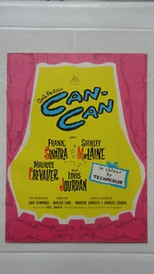 BROCHURE CINEMA SYNOPSIS CANCAN SINATRA SHIRLEY MAC LAYNE MAURICE CHEVALIER - Picture 1 of 3