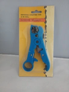 Wire Stripper for Round/Flat TV/UTP Cat5 Cat6 Coaxial Cable Stripping Tool - Picture 1 of 6