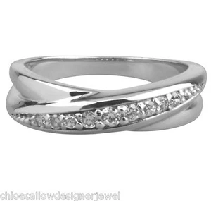 Anello Eternità/Infinito Set Argento Sterling e Cristalli Zirconi Misura K - P - Foto 1 di 1