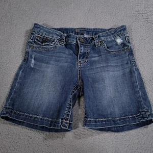 Kut From The Kloth Shorts Natalie Bermuda Damen 6 Pattentaschen blau distressed - Bild 1 von 11