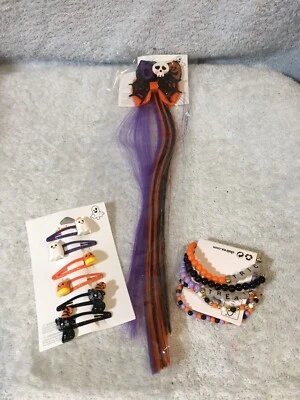 Claire's Halloween Girl's Accessories Barrettes, Bracelets, Hair Bow Barrettes - Image 1 of 4
