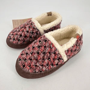NWT Acorn Jam Kids Toddler Fleece Slip On Mule Slippers Raspberry Size 12-13 - Picture 1 of 9