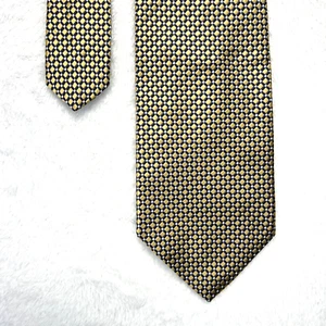 Nautica Gold Navy Design Men’s Necktie 3.25”x 58” 100% Silk Made in USA NWT $35 - Picture 1 of 12
