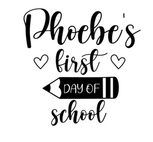 First Day Of School Vinyl Decal - Foto 1 di 4