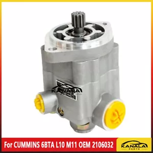 For CUMMINS 6BTA L10 M11 OEM 2106032 / POWER STEERING PUMP for CATERPILLAR 3406E - Imagen 1 de 2