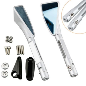 Pair L&R Rear View Side Mirrors fit Suzuki GSXR1000 2005-11 & GSXR600 2006-2012 - Picture 1 of 9