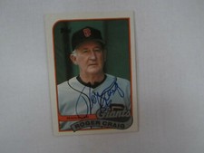 1989 Topps # 744 Roger Craig Autograph / Signed Card (MB) San Francisco Giants
