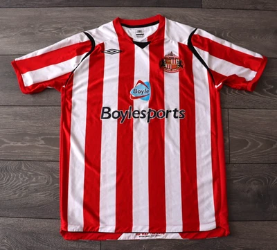 SUNDERLAND ENGLAND 2008/2009 HOME FOOTBALL SHIRT SOCCER JERSEY UMBRO MEN'S XL - Image 1 of 4