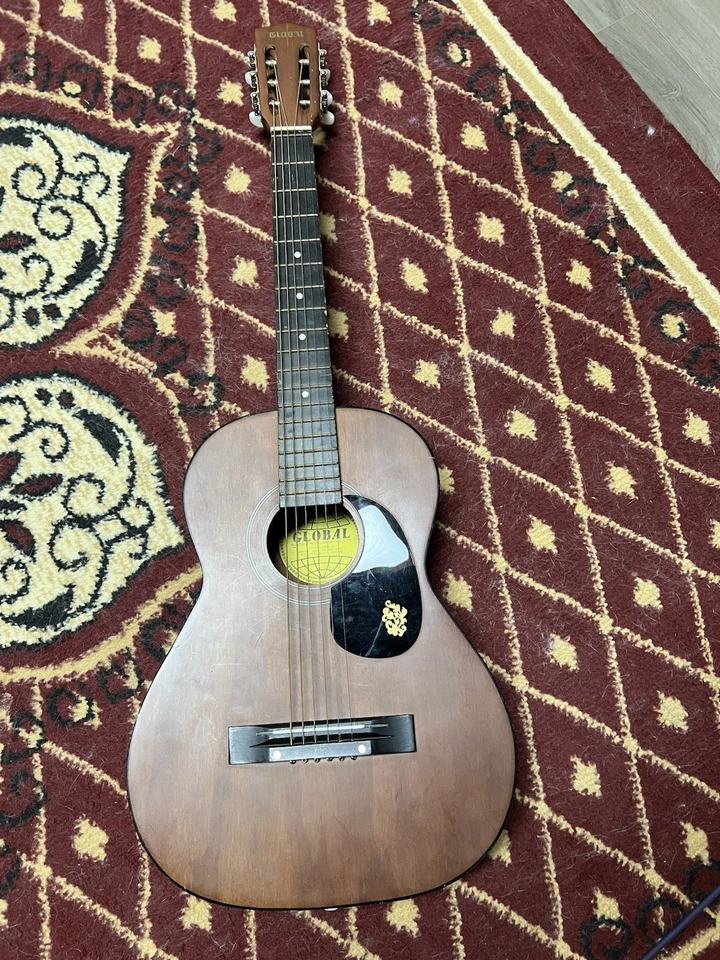 Guitarra Acústica Global 401 M De Colección Hecha en Corea Tamaño 3/4 Foto 1 de 4