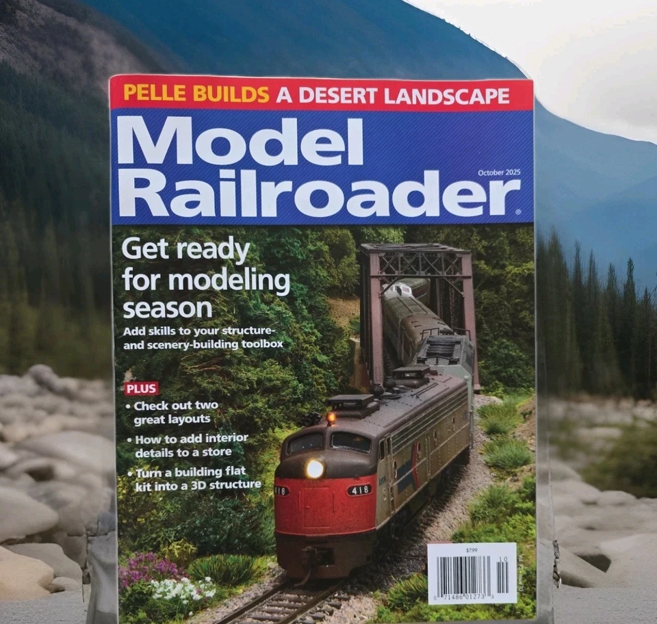 Model Railroader Magazine Get Ready For Modeling Season Railroad Trading Card  - Image 1 of 2