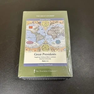 Great Courses: Great Presidents (8 DVDs, Course Guidebook, 2000) NEW SEALED - Foto 1 di 3