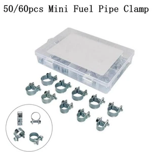 Mini Hose Clips Nut and Bolt Fuel Line Clamps Petrol Pipe Diesel Air Small Clamp - Picture 1 of 11
