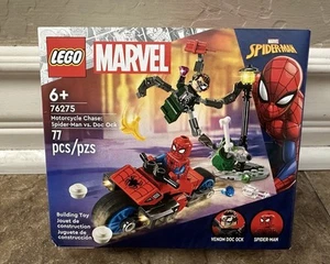 LEGO Super Heroes: Motorcycle Chase: Spider-Man Vs. Doc Ock Set (76275) Sealed - Picture 1 of 4