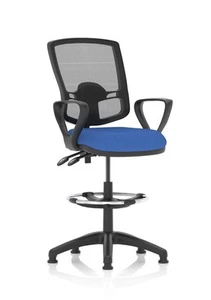 Eclipse Plus Ii Mesh Deluxe Chair Blue Loop Arms Hi Rise Kit KC0311 - Photo 1/1