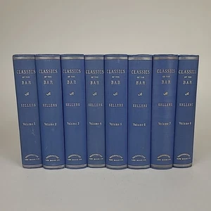 Classics of the Bar Volumes 1-8 by Alvin V. Sellers Complete Set Vintage HC - Foto 1 di 16