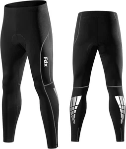 Mens Compression Cycling Tights Coolmax® Padded Cycle Leggings Long Pants uk - Picture 1 of 9