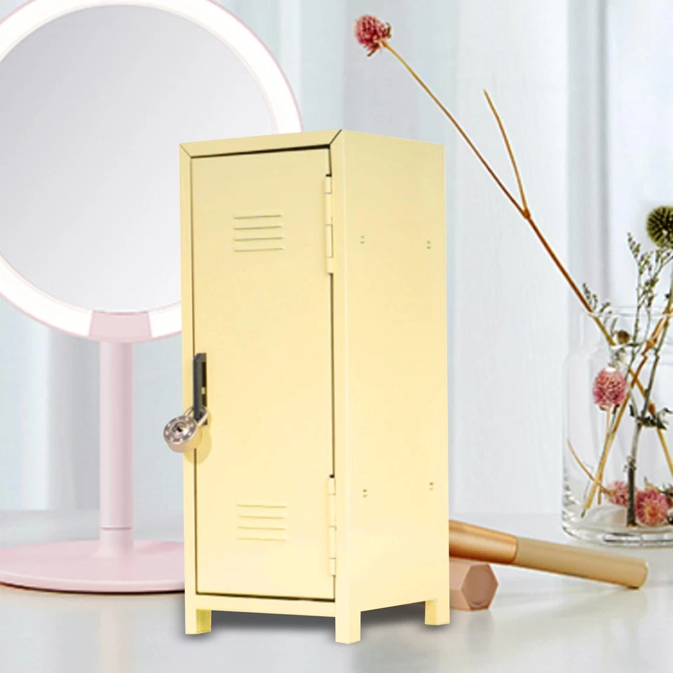 Armario de escritorio pequeño armario de escritorio organizador de almacenamiento de escritorio niñas caja de seguridad para Foto 1 de 1