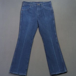 Wrangler Jeans Men's 36x32 Blue Bootcut Slim Fit 935NAV Cowboy Cut Western Denim - Picture 1 of 10