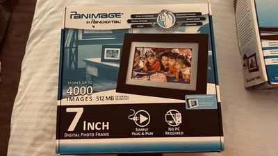 Pandigital 7inch Digital Photo Frame Stores Up To 4000 Images NEW SEALED - Image 1 of 4