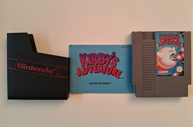 Kirby's Adventure - Nintendo NES - UK PAL (UKV) Cart, Manual & Dust Cover TESTED