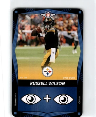 2025 Uno Elite NFL Core Russell Wilson #188 Azul - Imagem 1 de 2