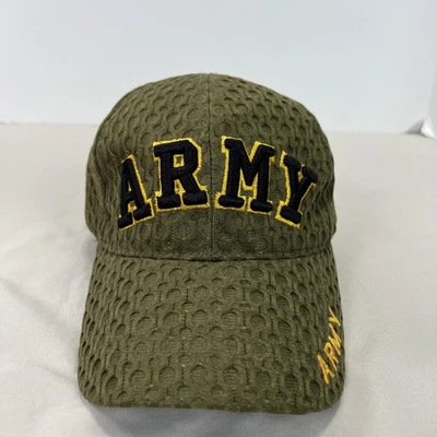 Gorra del Ejército de Estados Unidos Gorra Verde Snapback Texturizada Militar Usada en Excelente Condición Foto 1 de 4