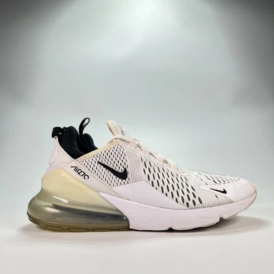 Nike Air Max 270 White Black Lifestyle Running Shoes AH6789-100 Women’s Size 9 - Image 1 of 4