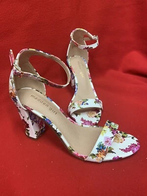 Nuevas sandalias con correa al tobillo Madden Girl Beella florales de tacón bloque para mujer talla 8 EE. UU.  Foto 1 de 4