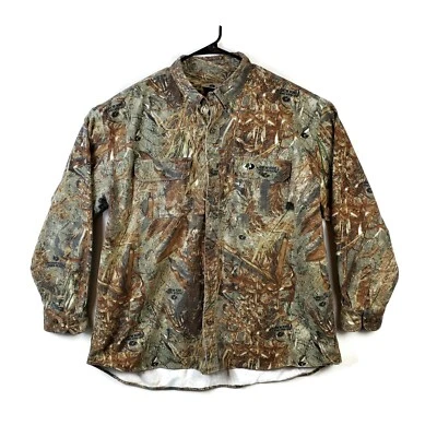 Browning Mossy Oak Explorer Long Sleeve Duck Blind Camo Shirt 3XL – Hunting Gear - Image 1 of 4