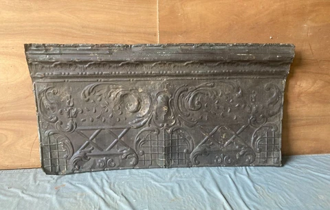 Antique Tin Ceiling  2' x 4' Shabby Tile Chic VTG Crafts 118-23A Cover