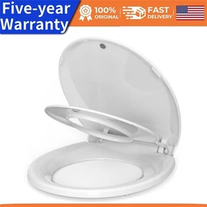 ✈️NEW 17" Toilet Seat With Toddler Seat Built In Potty Training Toilet Seat Roun - Picture 1 of 7