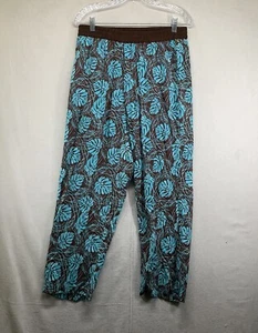 Krista Lee Women Floral Casual Pants Medium All Over Print Loose Comfortable - Picture 1 of 14