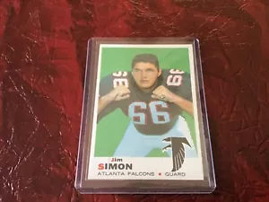 1969 Topps Football Jim Simon Atlanta Falcons #184 Great For Grading - Picture 1 of 2