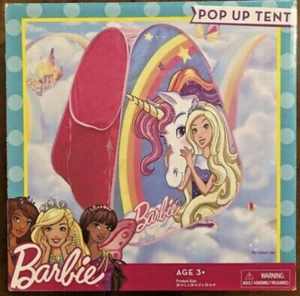 Barbie Dreamtopia Unicorn Pop Up Tent Indoor/ 28X28X33. Brand new in box - Picture 1 of 2