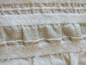 2 yards x 51"  wool acrylic stripe OOAK designer FABRIC Boucle Casement vtg READ - Picture 1 of 7