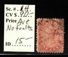 Canada #14, No tears, creases or thins, Average centering, CV $90