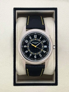 NEW 2024 Patek Philippe Calatrava 40mm 6007G-001 White Gold Black Dial Yellow - Picture 1 of 9
