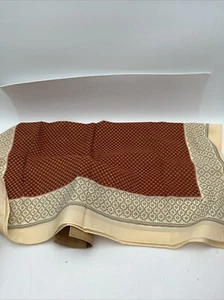Vintage 1975 Totes Regenschal rutschfest Poly Krepp 28"X28" Made in Italy Neu aus altem Lagerbestand - Bild 1 von 8