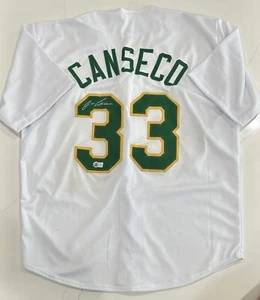 Oakland A’s Jose Canseco Autographed Custom White Jersey Athletics Beckett - Picture 1 of 4