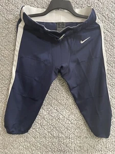 Nike Men’s Engineered Padded Football Pants Navy Blue  w/ White Stripe Size L - Picture 1 of 5