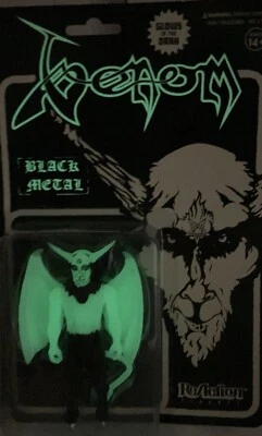 Venom Black Metal altamente coleccionable G.I.D. Figura de acción ReAction de 3,75 pulgadas Foto 1 de 4