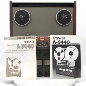TEAC A-3440 4 Channel Reel to Reel Tape Recorder w/ Manual - Picture 1 of 7