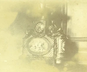 France French Riviera Clock House Interior Amateur Stereoview Photo Pourtoy 1900 - Picture 1 of 3