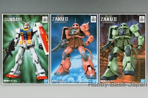 1/144 FG-01 RX-78-2 GUNDAM & FG-02 MS-06S ZAKU 2 & FG-03 MS-06F ZAKU 2 (3 Sets) - Picture 1 of 12