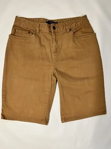 Bill Blass braune Damenshorts Größe 8P Bermuda Stretchstoff bequem Freizeit - Bild 1 von 5