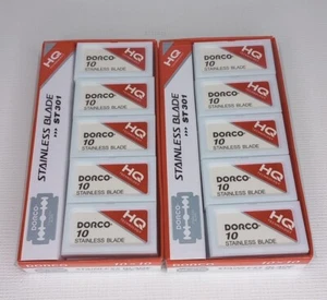 Dorco Double Edge Stainless Saftey Razor Blade ST301 2 PACK 200 Blades New - Picture 1 of 7