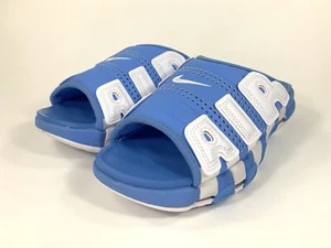 Nike Air More Uptempo Slides UNC University Blue White FD9884-400 Men's Size 10 - Picture 1 of 9